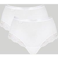 Sloggi 2 Pack Romance Full Briefs White