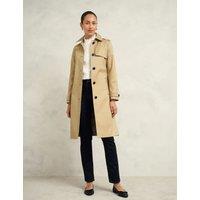 Cotton Rich Belted Trench Style Coat