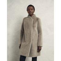 Faux Fur Longline Coat