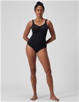 Shaping Aquanite Ruched V-Neck Swimsuit