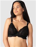 Heroine Plunge Lace Maternity Nursing Bra D-H