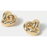 Gold Tone Oversized Twist Knot Earring