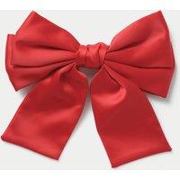 Red Satin Hair Bow