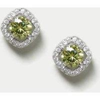 Platinum Plated June Stud Earrings