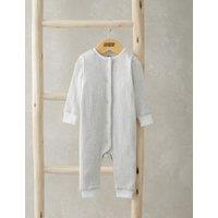 Mamas & Papas Pure Cotton Ribbed Romper (0-6 Mths) Grey