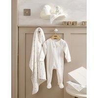 Mamas & Papas 4pc Pure Cotton Bunny Gift Set (0-3 Mths) White