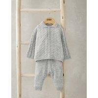 2pc Knitted Outfit with Wool (0-24 Mths)