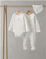 Pure Cotton Bunny 3 Piece Start Set (0-12 Mths)