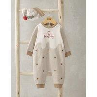 Little Pudding Christmas Romper & Hat (0-12 months)