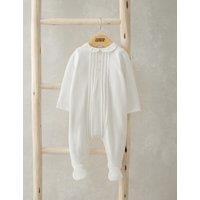 Cotton Rich Velour Sleepsuit (0-6 Mths)