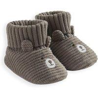 Knitted Teddy Bear Booties (0-12 Mths)