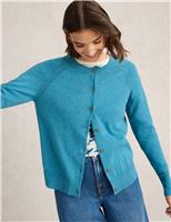 Pure Cotton Crew Neck Cardigan