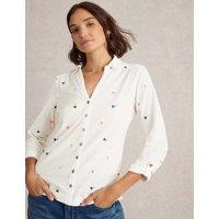 Pure Cotton Jersey Embroidered Shirt