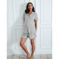 Chelsea Peers Modal Rich Maternity Pyjama Set Grey