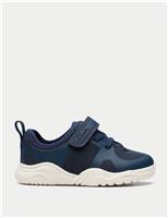 Clarks Kids' Riptape Trainers (4 Small - 6.5 Small) Navy