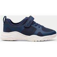 Clarks Kids' Riptape Trainers (7 Small - 9.5 Small) Navy