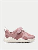 Clarks Kids' Riptape Trainers (4 Small - 6.5 Small) Pink