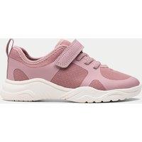 Clarks Kids' Riptape Trainers (7 Small - 9.5 Small) Pink
