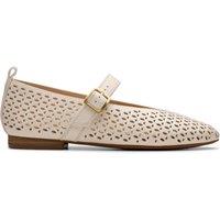 Leather Textured Mary Jane Ballet Pumps