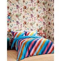 Pure Cotton Sateen Sherbert Stripe Bedding Set