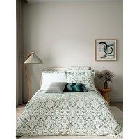 Bedeck of Belfast Cotton Rich Hallie Bedding Set Green