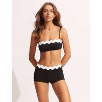Gia Ric Rac Monochrome Boyleg Bikini Bottoms