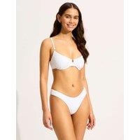 Sea Dive Textured Wired Plunge Bikini Top