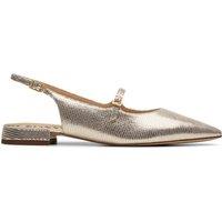Leather Flat Pointed Slingback Shoes