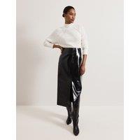 Split Front Midi Pencil Skirt