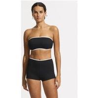 Seafolly Beach Bound High Waisted Swim Shorts Black