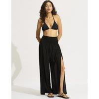 Shirred Wrap Beach Trousers