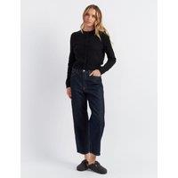 Pure Cashmere Button Front Slim Cropped Cardigan