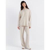 Wool Rich Relaxed Hoodie with Cashmere