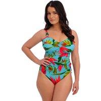 Pichola Floral Twist Front Tankini Top D-H