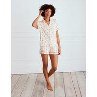Strawberry Print V-Neck Shortie Set
