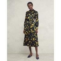 Floral Belted Midi Shirt Dress