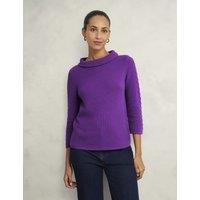 Pure Cotton Textured Jumper