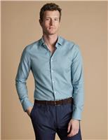 Slim Fit Pure Cotton Textured Shirt