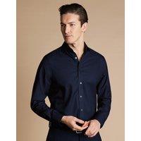 Slim Fit Non Iron Pure Cotton Twill Shirt