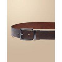 Leather Reversible Textured Belt