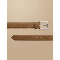 Charles Tyrwhitt Suede Casual Belt Brown