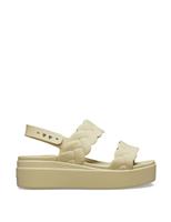 Crocs Brooklyn Woven Wedge Sandals Neutral