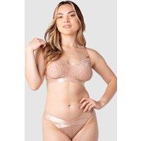 Hotmilk Warrior Lace Non Wired Nursing Bra Beige