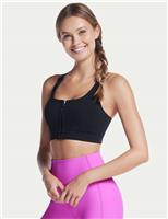 Skechers GOFLEX Joy Zip Front Sports Bra Black