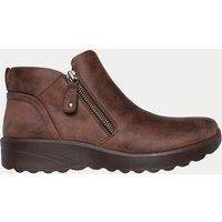 Skechers Lovely Vibe Ankle Boots Chocolate
