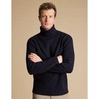 Pure Wool Relaxed Roll Neck Jumper
