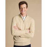 Pure Cashmere Half Zip Jumper