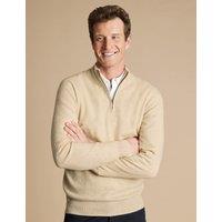 Pure Cashmere Half Zip Jumper