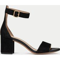 Suede Block Heel Sandals