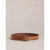 Leather Double Stitch Detail Belt